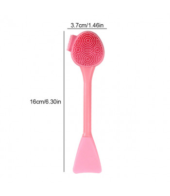 Brosse nettoyante pour le visage en silicone double face